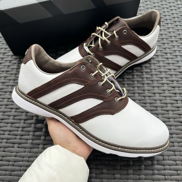 Adidas MC Z-Traxion White/Brown Golf Men's Shoes IG0910 - Picture 8 of 15